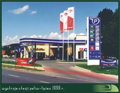 Wystroje stacji paliw dla Orlenu. Stacja w Nowym S�czu.